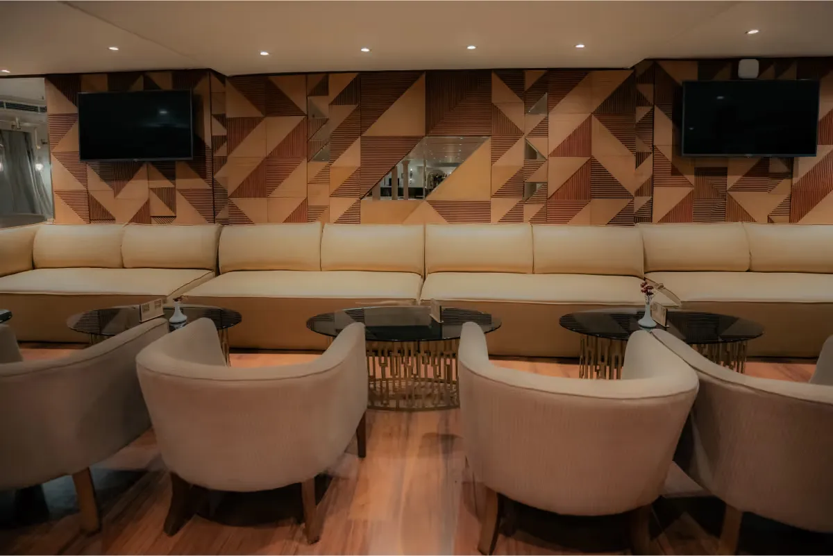 Lounge aboard the Lady Carol Nile Cruise Nile cruise